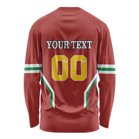 Custom Bulgaria Football Long Sleeve Shirt The Lions Come Champions Red Version