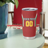 Custom Bulgaria Football Tumbler Cup The Lions Come Champions Red Version - Wonder Print Shop