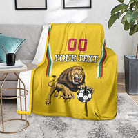 Custom Bulgaria Football Blanket The Lions Come Champions Yellow Version