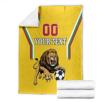 Custom Bulgaria Football Blanket The Lions Come Champions Yellow Version