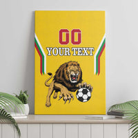 Custom Bulgaria Football Canvas Wall Art The Lions Come Champions Yellow Version