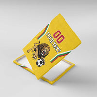 Custom Bulgaria Football Canvas Wall Art The Lions Come Champions Yellow Version