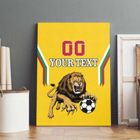 Custom Bulgaria Football Canvas Wall Art The Lions Come Champions Yellow Version