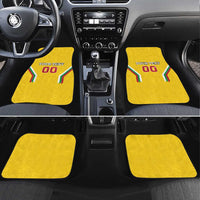Custom Bulgaria Football Car Mats The Lions Come Champions Yellow Version