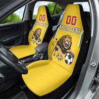Custom Bulgaria Football Car Seat Cover The Lions Come Champions Yellow Version