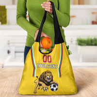 Custom Bulgaria Football Grocery Bag The Lions Come Champions Yellow Version