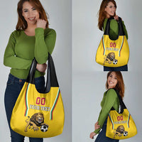 Custom Bulgaria Football Grocery Bag The Lions Come Champions Yellow Version