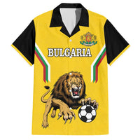 Custom Bulgaria Football Hawaiian Shirt The Lions Come Champions Yellow Version