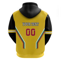 Custom Bulgaria Football Hoodie The Lions Come Champions Yellow Version