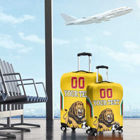 Custom Bulgaria Football Luggage Cover The Lions Come Champions Yellow Version