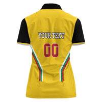 Custom Bulgaria Football Women Polo Shirt The Lions Come Champions Yellow Version - Wonder Print Shop