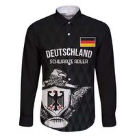 Custom Germany Rugby Family Matching Long Sleeve Bodycon Dress and Hawaiian Shirt Black Eagles Special Style