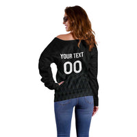 Custom Germany Rugby Off Shoulder Sweater Black Eagles Special Style
