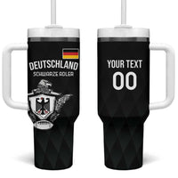 Custom Germany Rugby Tumbler With Handle Black Eagles Special Style - Wonder Print Shop