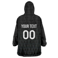 Custom Germany Rugby Wearable Blanket Hoodie Black Eagles Special Style - Wonder Print Shop