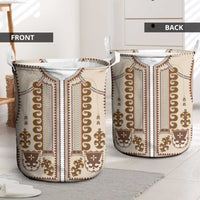 Hutsul Keptar Ukraine Laundry Basket Carpathian Folk Embroidery Heritage Style - Wonder Print Shop