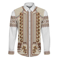 Hutsul Keptar Ukraine Family Matching Tank Maxi Dress and Hawaiian Shirt Carpathian Folk Embroidery Heritage Style