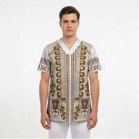 Hutsul Keptar Ukraine Scrub Top Carpathian Folk Embroidery Heritage Style - Wonder Print Shop