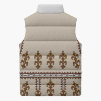 Hutsul Keptar Ukraine Sleeveless Puffer Jacket Carpathian Folk Embroidery Heritage Style - Wonder Print Shop