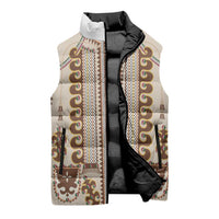 Hutsul Keptar Ukraine Sleeveless Puffer Jacket Carpathian Folk Embroidery Heritage Style - Wonder Print Shop