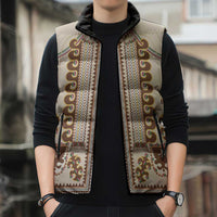 Hutsul Keptar Ukraine Sleeveless Puffer Jacket Carpathian Folk Embroidery Heritage Style - Wonder Print Shop