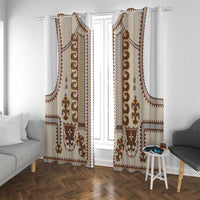 Hutsul Keptar Ukraine Window Curtain Carpathian Folk Embroidery Heritage Style - Wonder Print Shop