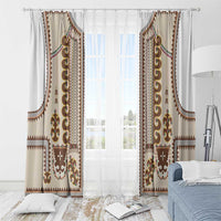 Hutsul Keptar Ukraine Window Curtain Carpathian Folk Embroidery Heritage Style - Wonder Print Shop