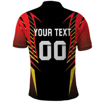 Custom Belgium Football Polo Shirt Les Diables rouges Devil Mascot