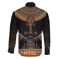 Ankh Egypt Family Matching Summer Maxi Dress and Hawaiian Shirt Ankh Egyptian Hieroglyphs Alphabet