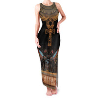 Ankh Egypt Family Matching Tank Maxi Dress and Hawaiian Shirt Ankh Egyptian Hieroglyphs Alphabet