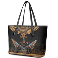 Ankh Egypt Leather Tote Bag Ankh Egyptian Hieroglyphs Alphabet