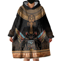Ankh Egypt Wearable Blanket Hoodie Ankh Egyptian Hieroglyphs Alphabet