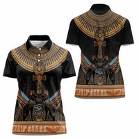 Ankh Egypt Women Polo Shirt Ankh Egyptian Hieroglyphs Alphabet