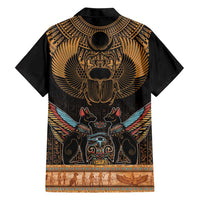 The Scarab Beetle Hawaiian Shirt Egyptian Hieroglyphs Alphabet