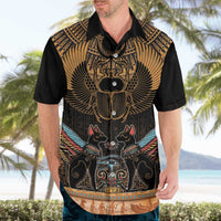 The Scarab Beetle Hawaiian Shirt Egyptian Hieroglyphs Alphabet
