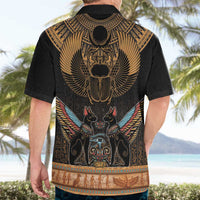 The Scarab Beetle Hawaiian Shirt Egyptian Hieroglyphs Alphabet