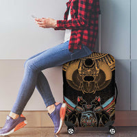 The Scarab Beetle Luggage Cover Egyptian Hieroglyphs Alphabet