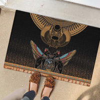 The Scarab Beetle Rubber Doormat Egyptian Hieroglyphs Alphabet