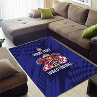 World Football Croatia 2026 Personalized Area Rug Mala Zemlja Veliki Snovi