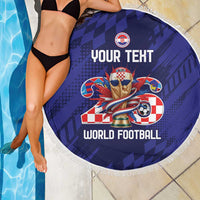 World Football Croatia 2026 Personalized Beach Blanket Mala Zemlja Veliki Snovi