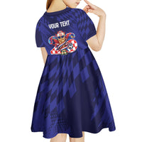 World Football Croatia 2026 Personalized Kid Short Sleeve Dress Mala Zemlja Veliki Snovi