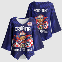 World Football Croatia 2026 Personalized Kimono Sleeve Blouse Mala Zemlja Veliki Snovi