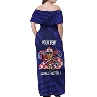 World Football Croatia 2026 Personalized Off Shoulder Maxi Dress Mala Zemlja Veliki Snovi