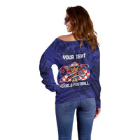 World Football Croatia 2026 Personalized Off Shoulder Sweater Mala Zemlja Veliki Snovi