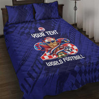 World Football Croatia 2026 Personalized Quilt Bed Set Mala Zemlja Veliki Snovi