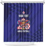 World Football Croatia 2026 Personalized Shower Curtain Mala Zemlja Veliki Snovi