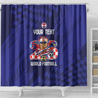 World Football Croatia 2026 Personalized Shower Curtain Mala Zemlja Veliki Snovi