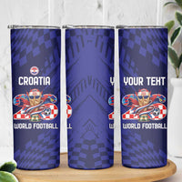World Football Croatia 2026 Personalized Skinny Tumbler Mala Zemlja Veliki Snovi