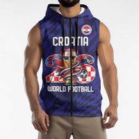 World Football Croatia 2026 Personalized Sleeveless Zip Hoodie Mala Zemlja Veliki Snovi