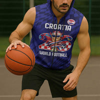 World Football Croatia 2026 Personalized Sleeveless Zip Hoodie Mala Zemlja Veliki Snovi